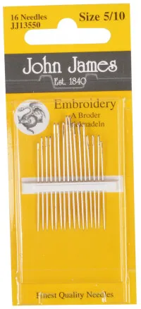 John James Broderinålar Str. 5/10 - 16 st