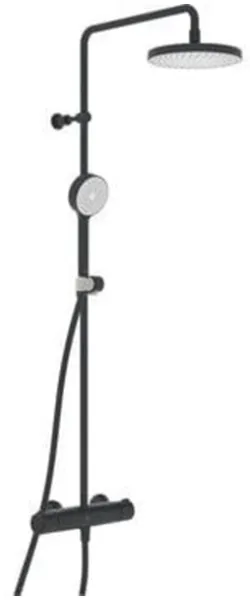 Oras Nova Rain -duschsystem, matt svart