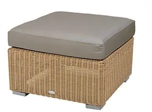 Cane-Line Chester fotpall/soffbord, natural, dyna i taupe