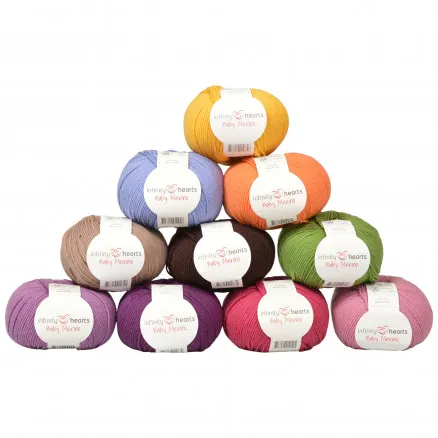 Infinity Hearts Baby Merino Garnpaket 09 Sommar - 10 st - Infinity Hearts Baby Merino Garnpaket 09 Sommar