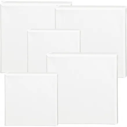 ArtistLine duk, vit, storlek 15x15+20x20 cm, D: 1,6 cm, 360 g, 40 st.