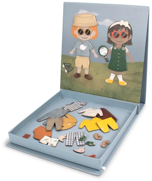 Magnetisk påklädningsdocka - Redo för ditt äventyr