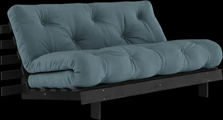 Karup Design Roots Bäddsoffa med Madrass Roots 160x200 Petrol/Svart Lackad