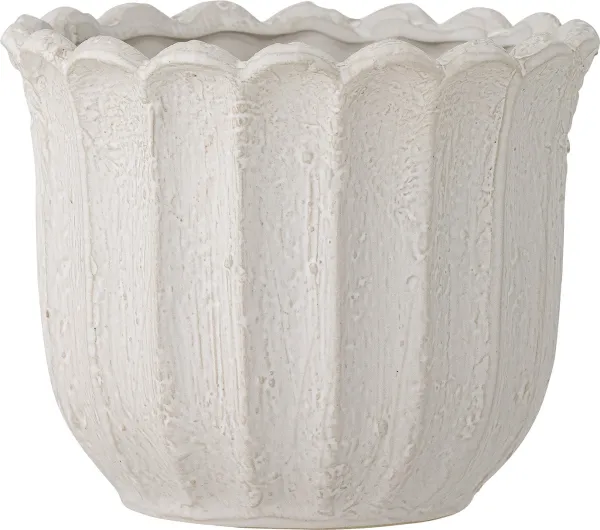 Chaca, Krukväxtkruka, vit, stengods